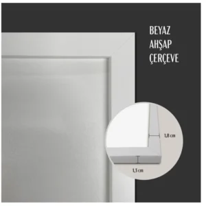 Alternative view of Beyaz Ahşap Poster Çerçevesi