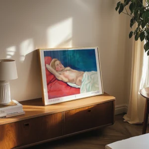 Alternative view of Félix Vallotton, Kırmızı Kanepede Yatan Kadın