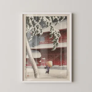 Alternative view of Kawase Hasui, Edo Nehri'nde Kar Akşamı