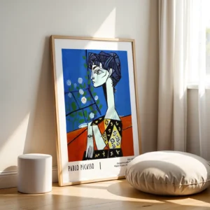 Alternative view of Pablo Picasso, Çiçeklerle Jacqueline’in Portresi