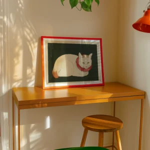 Alternative view of Takahashi Hiroaki (Shotei), Beyaz Kedi